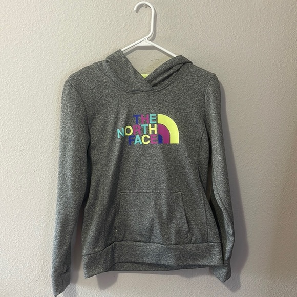 Women’s Heather Grey / Pastel North Face Hoodie - Picture 1 of 7